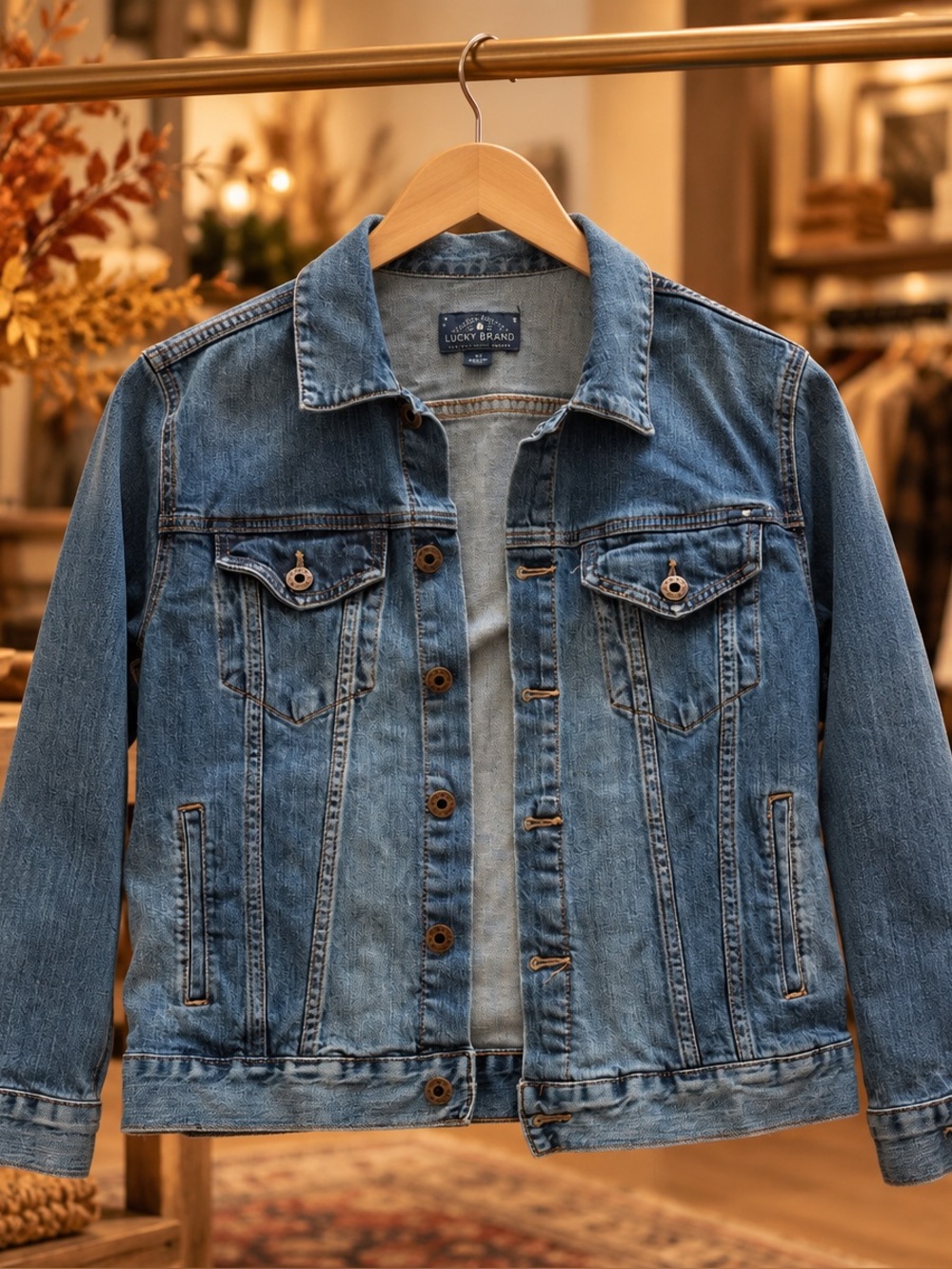 Lucky Brand Light Blue Denim Jacket